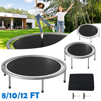 8/10/12ft Sprungmatte Trampolinmatte Trampolinzubehör mit 2 Haken für Trampolin