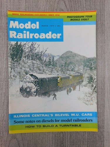Model Railroader MAR 1972 Vol 39 No 3 Trains Mancave Locomotive Vintage Magazine