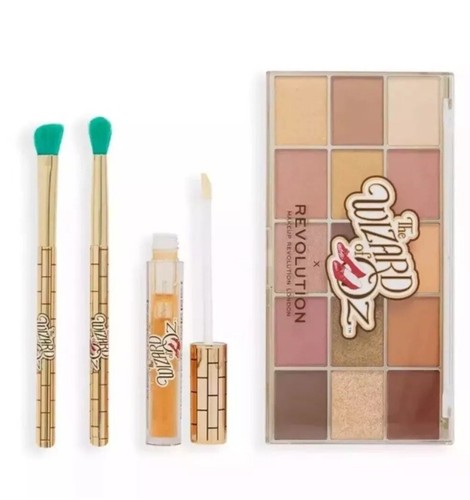 Revolution X The Wizard of Oz Yellow Brick Road Gift Set Eyeshadow Gloss Brush - Picture 2 of 8