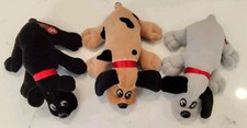 Vintage Tonka Pound Puppies Lot Of 3 Plush Dogs Stuffed Animals 1986 EUC