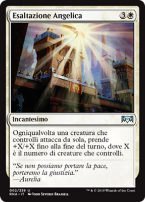 MTG 4x ANGELIC EXALTATION EXC - ENGELHAFTUNG - RNA - MAGIC