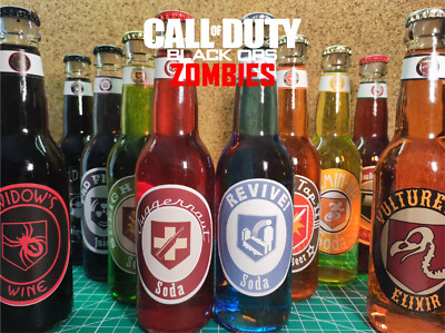 Call of Duty Perk Flaschen - Juggernog, Speed Cola, Quick Revive & More