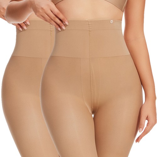 Pantimedias térmicas ajustadas transpirables altas elásticas de doble capa para mujer - Imagen 18 de 24