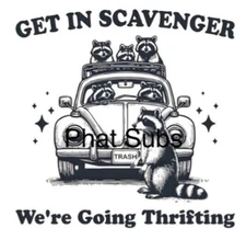 Sublimation Print Scavenger Ready To Press Heat Transfer