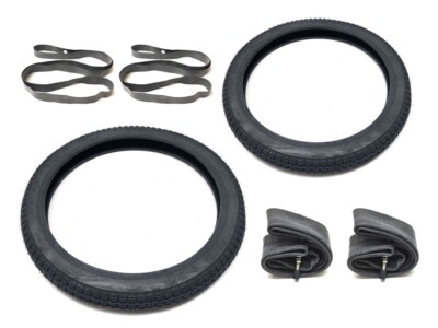 Mofa Moped Reifen Set: 2 Reifen Schläuche Felgenbänder 2 1/4 x 16 2.25 x 16