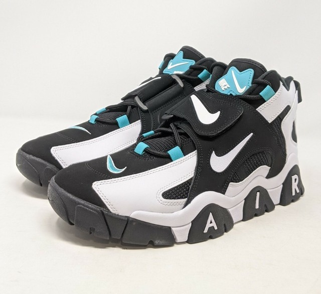 Nike Air Barrage Mid Cabana Black White AT7847-001 Mens Size 11.5 Marshall Faulk | eBay