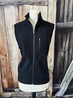 Women’s ibex Charcoal Gray Full Zip Merino Wool Jacket Vest Medium Mint!