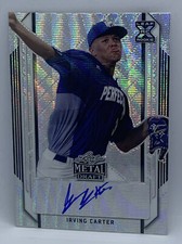 2021 Leaf Metal Draft Irving Carter Blue Jays Wave Auto