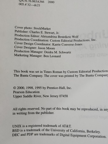 UNIX Unbounded : A Beginning Approach by Amir Afzal (2000, Trade Paperback) - Bild 4 von 5