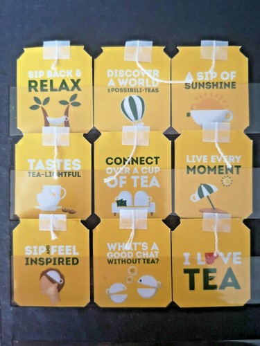 Teeanhänger Anhänger Logo LIPTON Full Set 9 Stück Sammlerstücke Sammler Yellow Label - Bild 1 von 2