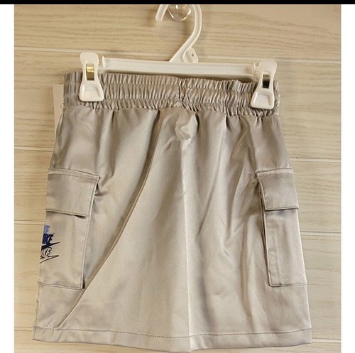 NWT $35 Nike Silver Gray W/ Lavender Nike Swoosh Skirt Girls 4 XS - Picture 3 of 5