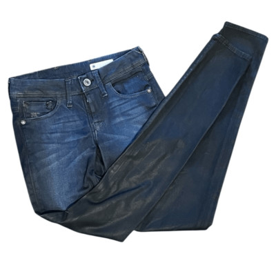G-Star Raw Woman s Nova Mid-waist Skinny Glaze Super-stretch Dk Aged Jeans Sz 26