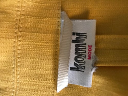 Kombi Élégant Timeless Women's Jacket Blazer Size 46 Yellow Cotton Butterflies - Picture 11 of 11