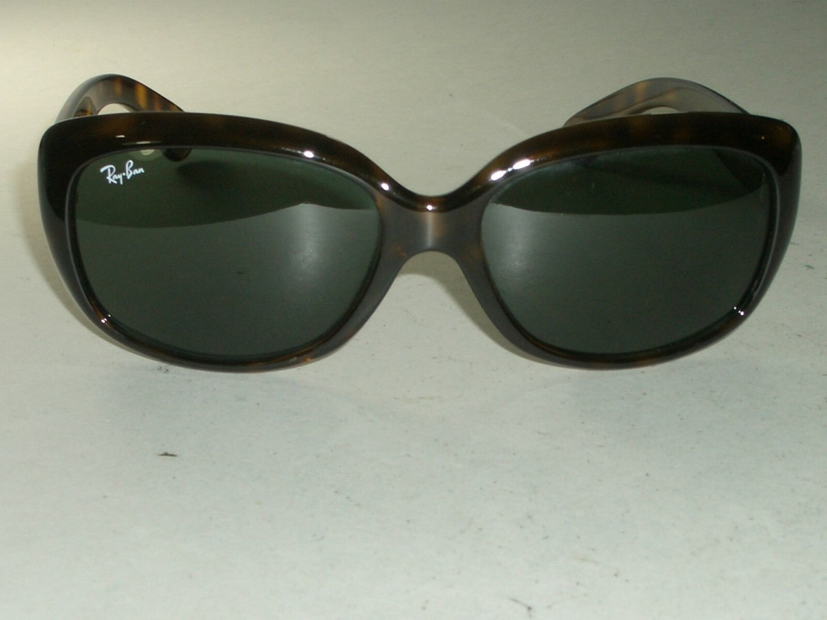 WOMEN RAY BAN RB4101 JACKIE-OHH GLOSSY TORTOISE G15 UV LENS  display picture 3