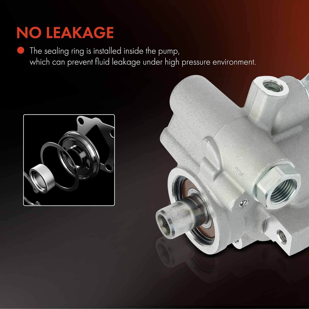 リリマリモモ 7/24 Power Steering Pump for Volvo 940 1991-1995 244 245 1985-89