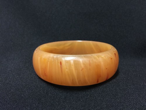 Brazalete Vintage Naranja Mármol Rojo - Imagen 2 de 3