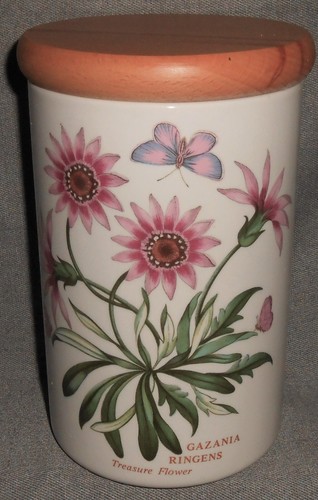 Portmerion BOTANIC GARDEN Pattern 7 Inch Treasure Flower CANNISTER with Lid - Picture 6 of 6