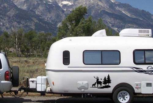 Deer With His Baby Decal Vinyl Sticker Tattoo Loving Camping For Camper RV Trave - Bild 3 von 10