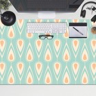 Large Computer Full Desk Top Mat Pad for Laptop Keyboard 100x50 Retro Wallpaper