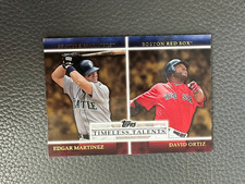 2012 Topps Timeless Talents Edgar Martinez David Ortiz #TT-23 Mariners Red Sox