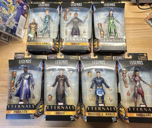 Marvel Legends Eternals Gilgamesh Complete Set 7 New In Box BAF 6"