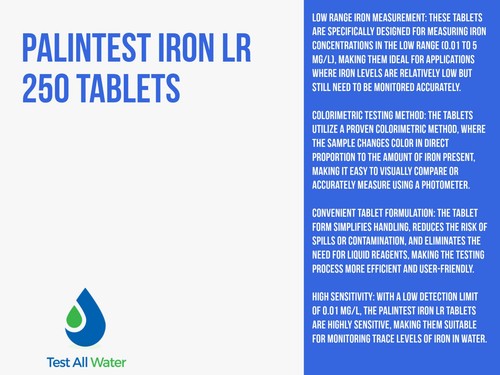 Palintest Iron LR 250 Tabletten - Bild 8 von 8