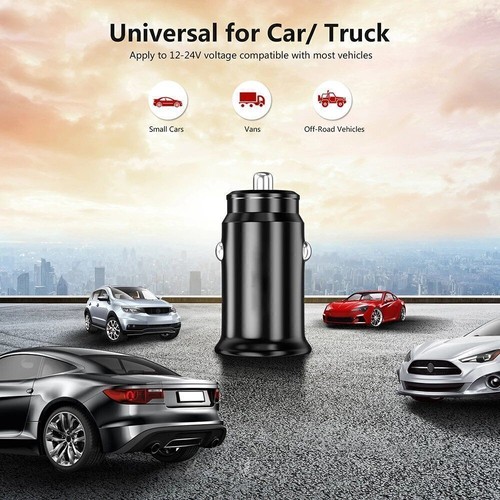 Zigarettenanzünder 2 USB Ladegerät KFZ LKW Auto Ladeadapter Handy Ladestecker - Zdjęcie 4 z 22