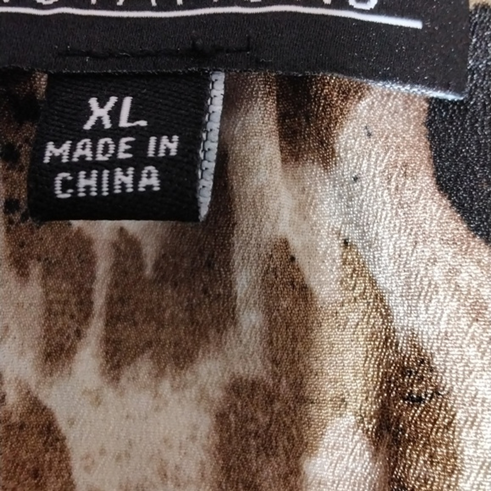 Notations Leopard Print XL 4 Button Front Blouse - image 10