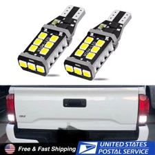 2x 6000K White LED Backup Reverse Light Bulbs for Toyota