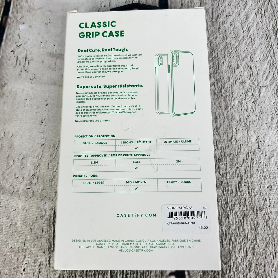 NEW CASETIFY Prabal Gurung Feminist Iphone XS / X Classic Grip Phone Case Cover - Image 4 of 4