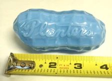 PLANTERS MR PEANUT NUT CANDY DISH BLUE PLASTIC 1960's NOS VINTAGE ADVERTISING