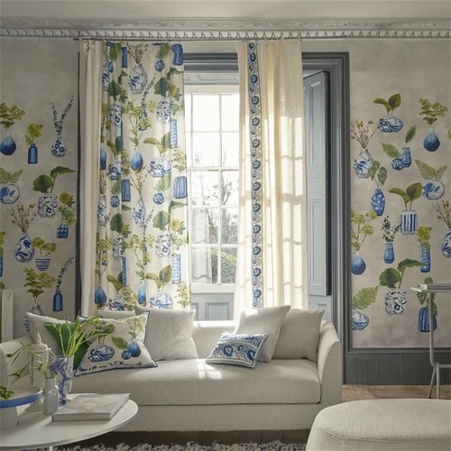 DESIGNERS GUILD FABRIC KAWANA DELFT - Picture 2 of 2