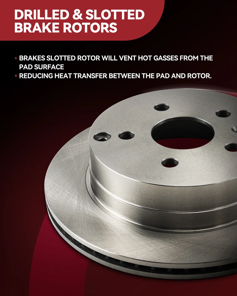 Задние дисковые тормоза и керамические колодки 349,8 мм для INFINITI QX80 2014-2019 QX56 - Изображение 4 из 4