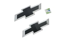 84793816 Black Chevrolet Bowties Grille Tailgate Emblems For 2015-2020 Colorado 