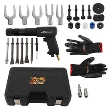 Complete Air Hammer Tool Kit Professional Grade with Case 2100BPM 90PSI