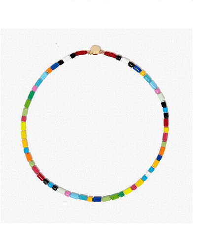 ROXANNE ASSOULIN Set Of Starburst U-Tube Necklace & Fruit Stripe Bracelet - Picture 9 of 10