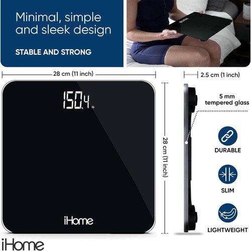 Digital Scale Bathroom Scale Batteries Included Scale Body Weight Weight Scal... - Picture 2 of 6
