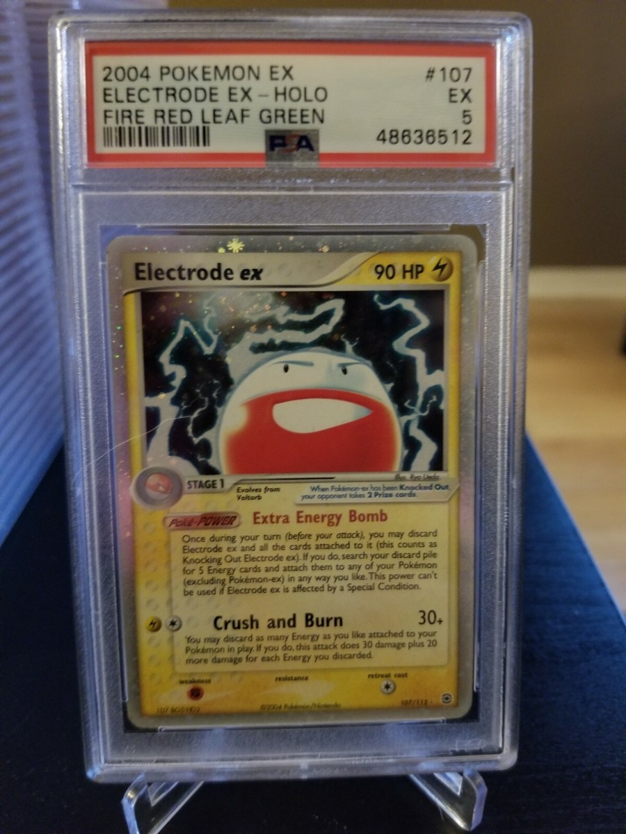 Pokemon Electrode ex 107/112 Ex Fire Red & Leaf Green PSA 5 | eBay