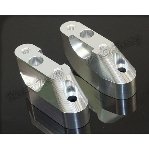 Handlebar Bar Riser Adapter Kit Up/Back Silver For 2015-2017 BMW R1200RS LC K54 - Picture 2 of 9