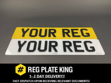 PAIR of 3D Gloss Black Domed Resin Raised Gel Reg Car Number Plates Road Legal