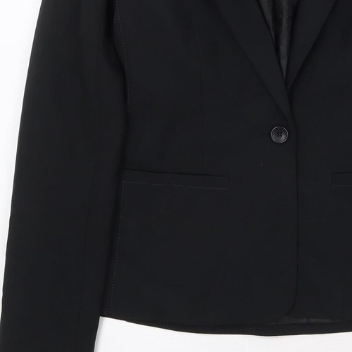 New Look Womens Black Polyester Blend Blazer Size 8 - Picture 12 of 12
