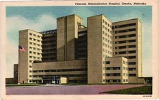 Vintage Postcard - Veterans Administration Hospital Omaha Nebraska C1930 Linen