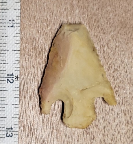 WELL USED AUTHENTIC ARKANSAS STEMMED SPEAR/KNIFE ARTIFACT STONE TOOL