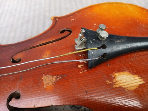 Vintage Dancla 126 3/4 Wm. Lewis & Son Violin German w/ Case & Glasser Bow - Picture 16 of 24