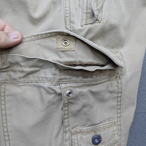 Vintage Old Navy Cargoshorts Herren 31 braun Militär Druckknopfklappe 11" Schrittlänge - Bild 19 von 21