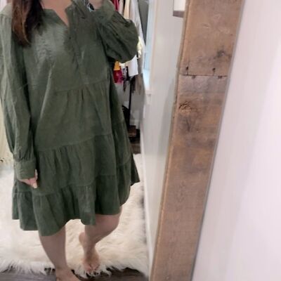 time and tru green dress Time and Tru Sleeveless Midi Tank Dress