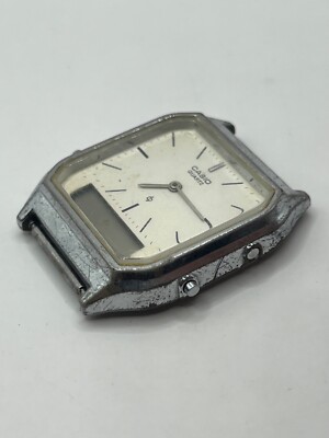 casio quartz aq-222 308 lcd/analog stainless steel watch casio quartz aq-222 308 lcd/analog stainless steel watch