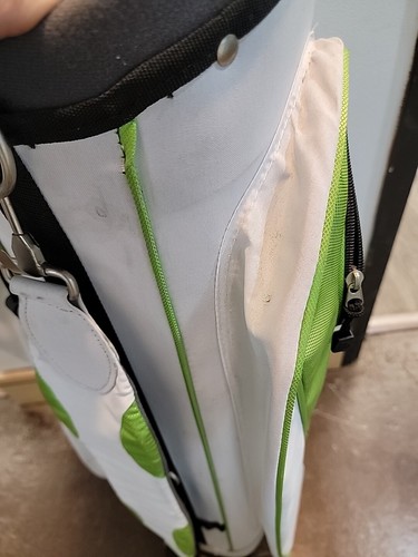 Wilson Golf Carry Bag Green White 7 Way Divider Shoulder Strap FREE SHIPPING - Picture 7 of 13