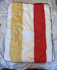 Pottery Barn Kids Rugby Wide Stripe Yellow Red Standard Pillow Sham EUC