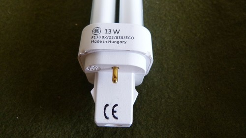 Box of 10 - GE 97588 F13DBX23/835/ECO 13W Biax D ECO GX23-2 Fluorescent Lamp - Picture 7 of 10